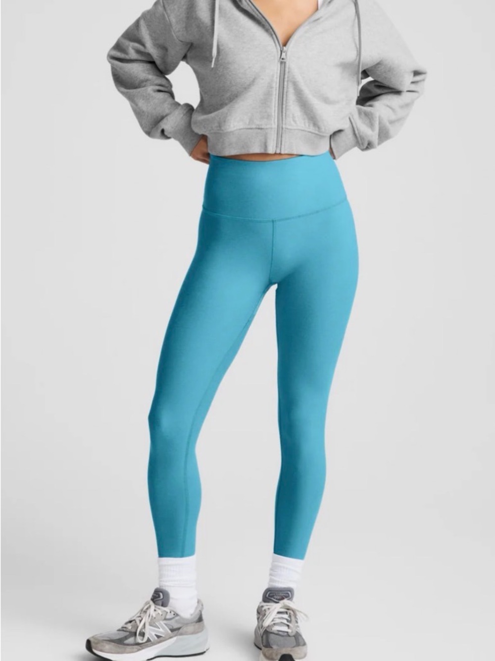 Beyond Yoga Caught in the Midi Legging in Surfer Blue